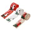 Imitation Linen Christmas Ribbon Packaging Gifts Xmas Tree Decorations