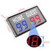 4-Digit LED Electronic Score Keeper Scoreboard with Remote for Basketball Ping Pong Table Tennis