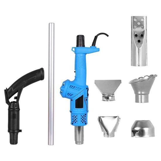 Электрическая горелка для сорняков с эргономичной ручкой, высокая мощность, регулируемая температура, садовая электрическая горелка для сорняков с комплектом насадок