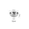 1PC Stainless Steel Mixing Bowl for Salad Soup Noodle Ramen Fruit Food Prep Kitchen Tableware Durable Multipurpose Gold Design