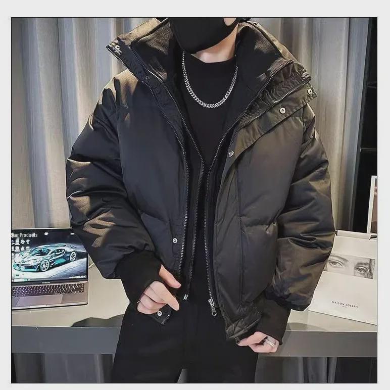 Men's Thickened 2-in-1 Fashionable Winter Cotton Jacket - Warm & Large Size