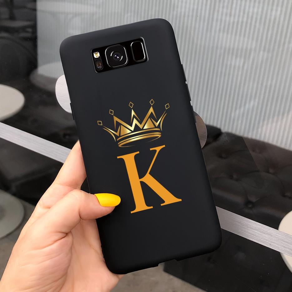 For Samsung Galaxy S8 Case S8+ Cover Luxury Crown Letters Cover Soft Silicone Phone Case For Samsung S8 Plus S 8 GalaxyS8 Bumper