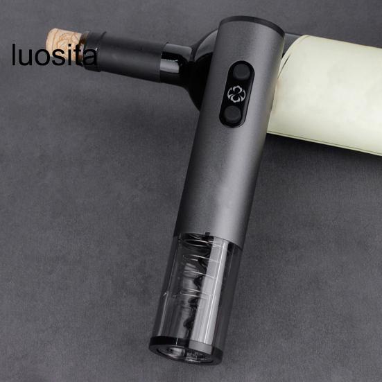 1 Set Bottle Opener, Rechargeable Electric Wine Opener, Effortless Automatic Cork Extractor for Home Bar Party
