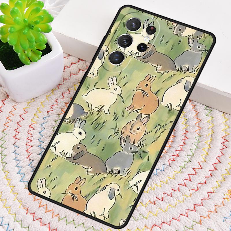 Чехол для телефона Зайчики для Samsung Galaxy note 10 pro S26 Ultra S23 S24 FE S25 S21 S22 PLUS ударопрочный