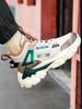 Мужские Новые Высокие Кроссовки на Флисе в Стиле "Dad Shoes" На Шнуровке Теплые Повседневные Универсальные Молодежные Студенческие Спортивные Хлопковые Зимние Обувь Мода