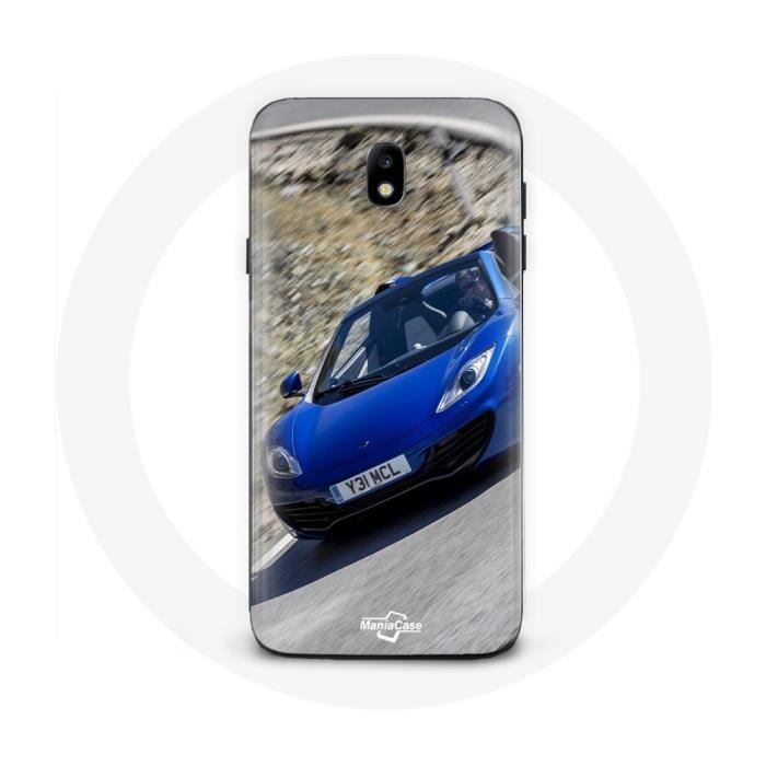 Coque - MANIACASE - Samsung Galaxy j7 2017 - Formule 1 McLaren - Souple - Bleu