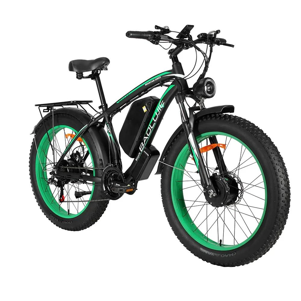 Электровелосипед Baolujie DP2602 Внедорожный Двухмоторный 26 дюймов MTB Взрослый Электрический Велосипед Батарея 48В 20Ач 35-40км/ч Электровелосипед