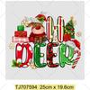 Hot Christmas Iron on Patches Santa Claus Patch Diy Accessory Hoodies Jeans Arts Crafts Ironing Heat Transfer Stickers Patches