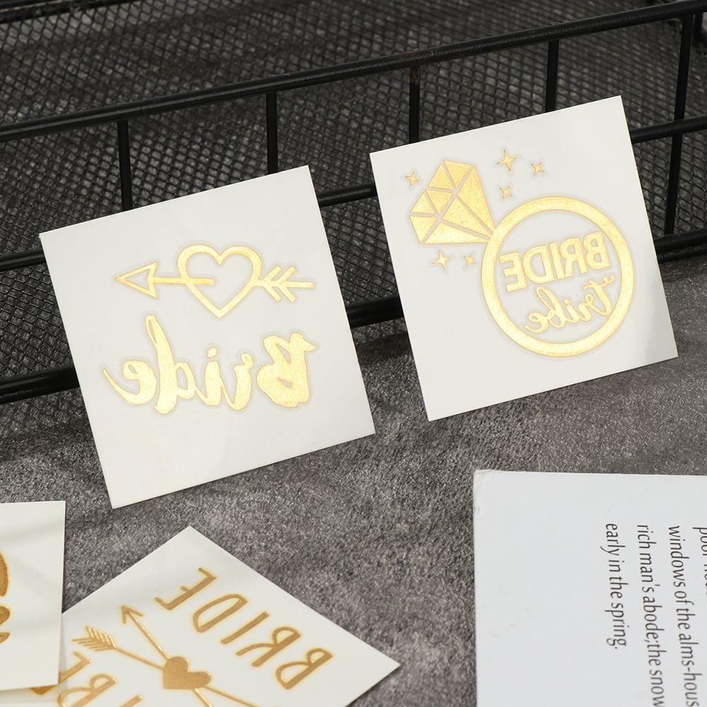 Наклейка для мальчишника, татуировка для невесты, украшение для вечеринки, свадебная команда, временная татуировка