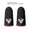 XIMUDED Gaming Finger Sleeves Anti-slip Sweatproof Ultra-thin Touch Screen Gloves Fingertip Cover for Mobile Game