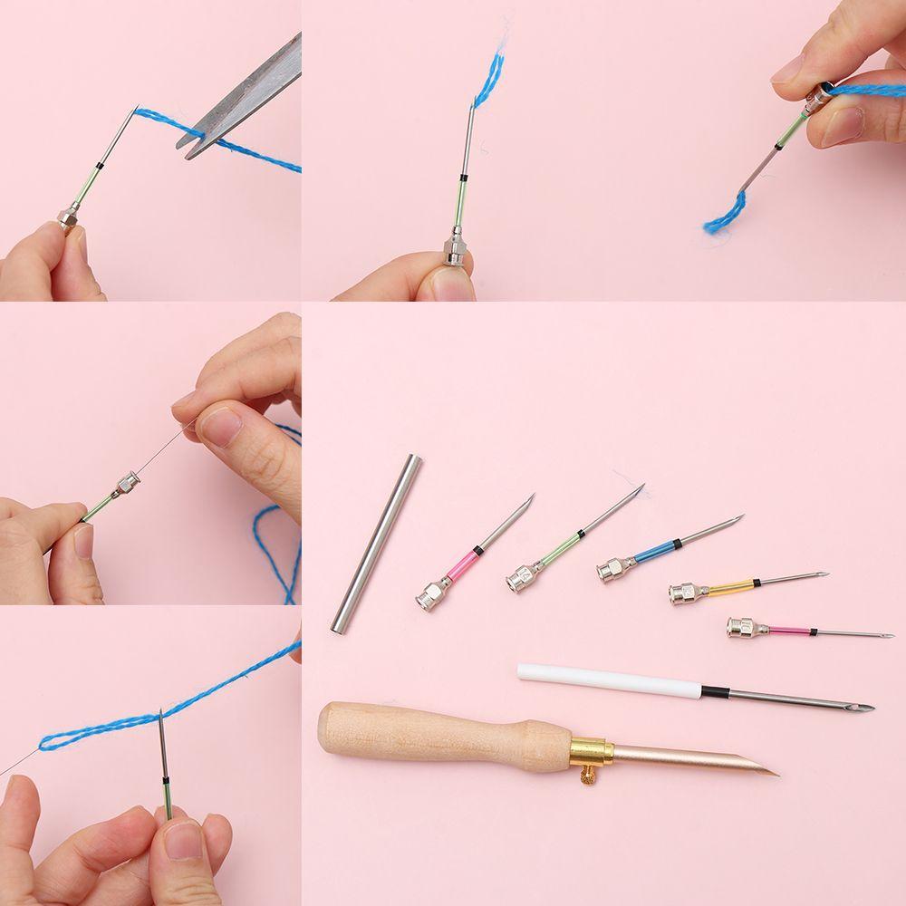 All models Knitting DIY Poke Needle Poking Cross Stitch Tools Embroidery Stitch Punch Needle Tool