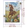 5d DIY Алмазная картина, вышивка крестом, бегущая лошадь, алмазная вышивка, цветок, морская мозаика, полный круглый дрель, домашний декор, ремесла