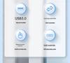 ORICO USB 3.0 4-портовый мультипортовый удлинительный адаптер