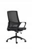 Black ergonomic mesh swivel chair for desk and study Furnitex