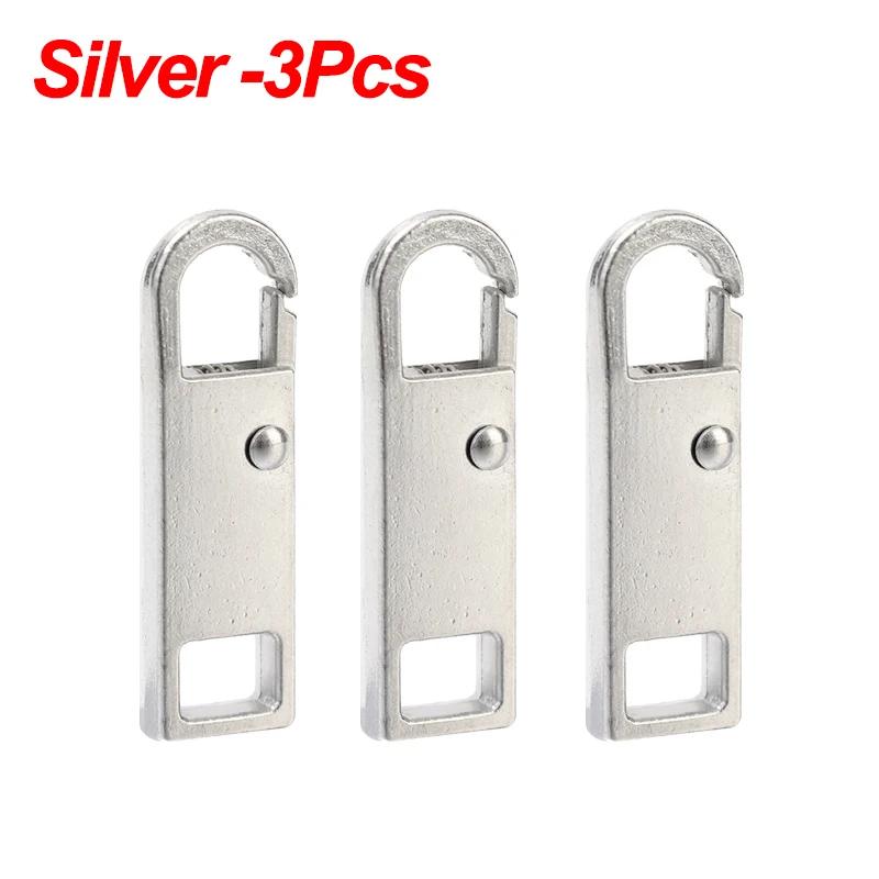 1/5Pcs Detachable Metal Zipper Pull Tap Replacement Zipper Head Puller Repair Kits for Clothing Bags DIY Sewing Zipper Sliders