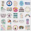 100 Inspirational Waterproof Mental Health Stickers for DIY Decoration On Milk Tea Cups and Handbooks