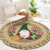 Nordic Round Living Room Sofa Tea Table Mat Home Decor Versatile Carpet Butterfly Flower Carpet