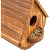 Bird Houses for Outside,Outdoor Wooden Bird House Bird Families Bluebird Finch Cardinals Hanging Birdhouse for Garden