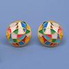 Fashion Color Epoxy Earrings Irregular Pattern Hoop Women's for Earrings Jewelry Handmade Enamel Earrings Bridal Gift