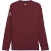 Puma Манчестер Сити 24/25 Третий джерси с длинным рукавом V-образный вырез Удобный Спортивный Повседневный Футбольная рубашка Мужской джерси Глубокий красный 775097-03