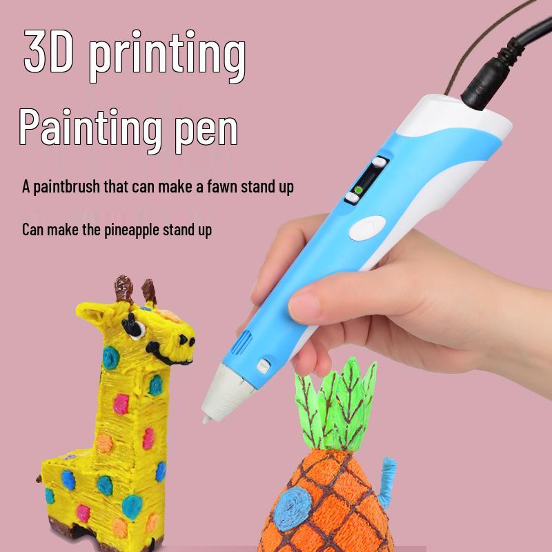 Беспроводной 3D-ручка для печати при низкой температуре для детей, использующая PCL-филамент