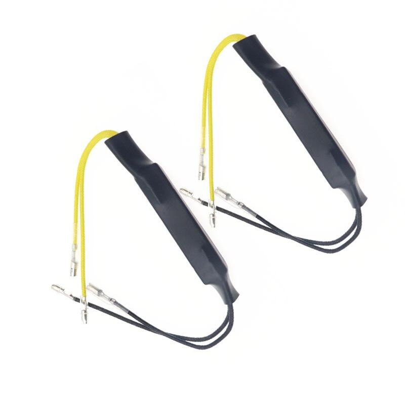 1 Pair Motorcycle Flasher LED Turn Signal Lights AMS Cement Indicator Load Resistor 12V 21W Fault Decoder Solve Blinker Error 26 Ohm