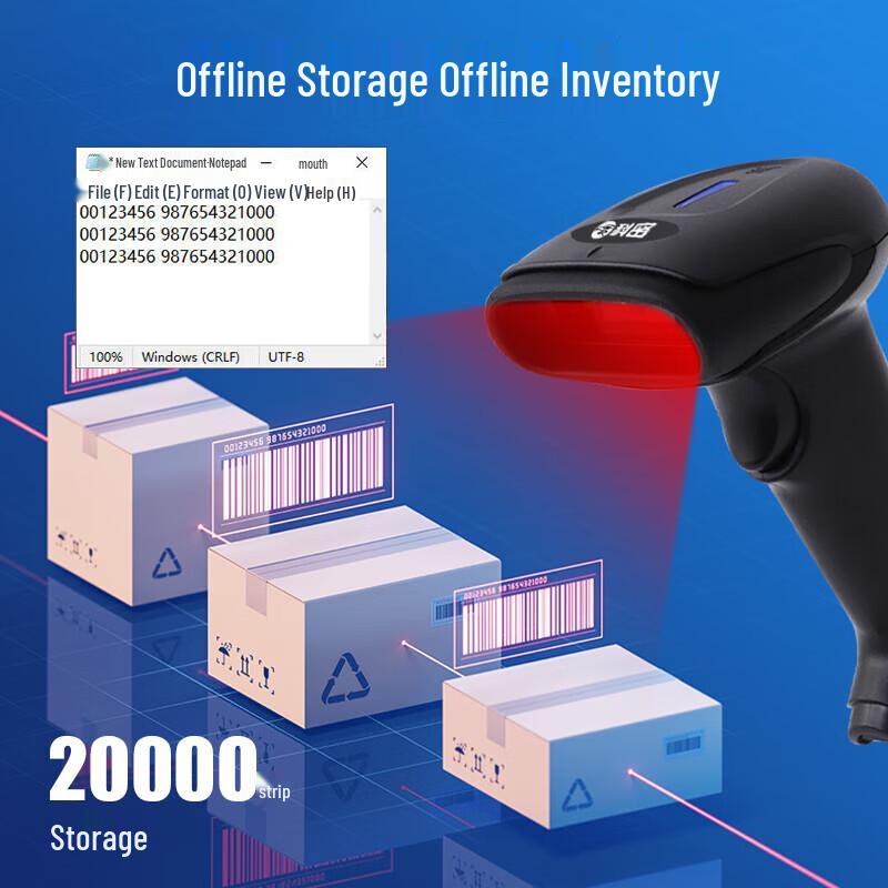 Comet WX-68W Wireless 1D Barcode Scanner