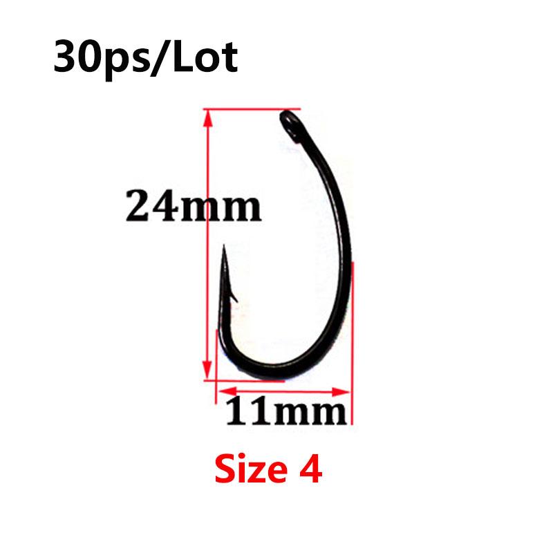 100 шт., крючки для ловли карпа с изогнутым хвостовиком, колючие, химически заточенные, крючки для ловли карпа, матовый черный, 100 шт.