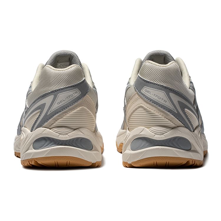 Asics Gel-170Tr Retro Comfortable Fabric Synthetic Leather Low-Top Casual Running Shoes Unisex Sneaker Off-White Gray 1203A175-100