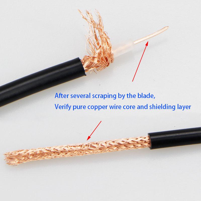 TNC Male to TNC Male 90° Right Angle Coaxial Cable (RG58), as RTK and GPS navigation antennas.