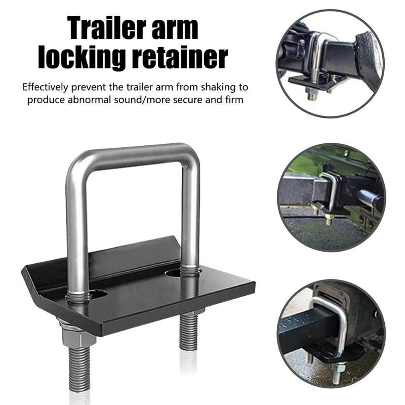Universal U-Bolt Trailer Hitch Tightener Stabilizer Lock Anti Rattle Anti Wobble Clamp for Trucks Secure