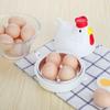 1/4 Grid Cute Chicken Shaped Microwave Steamer Mini Home Boiled Soft Boiled Eggs Heating Box Kitchen Cooking Tool Accessories