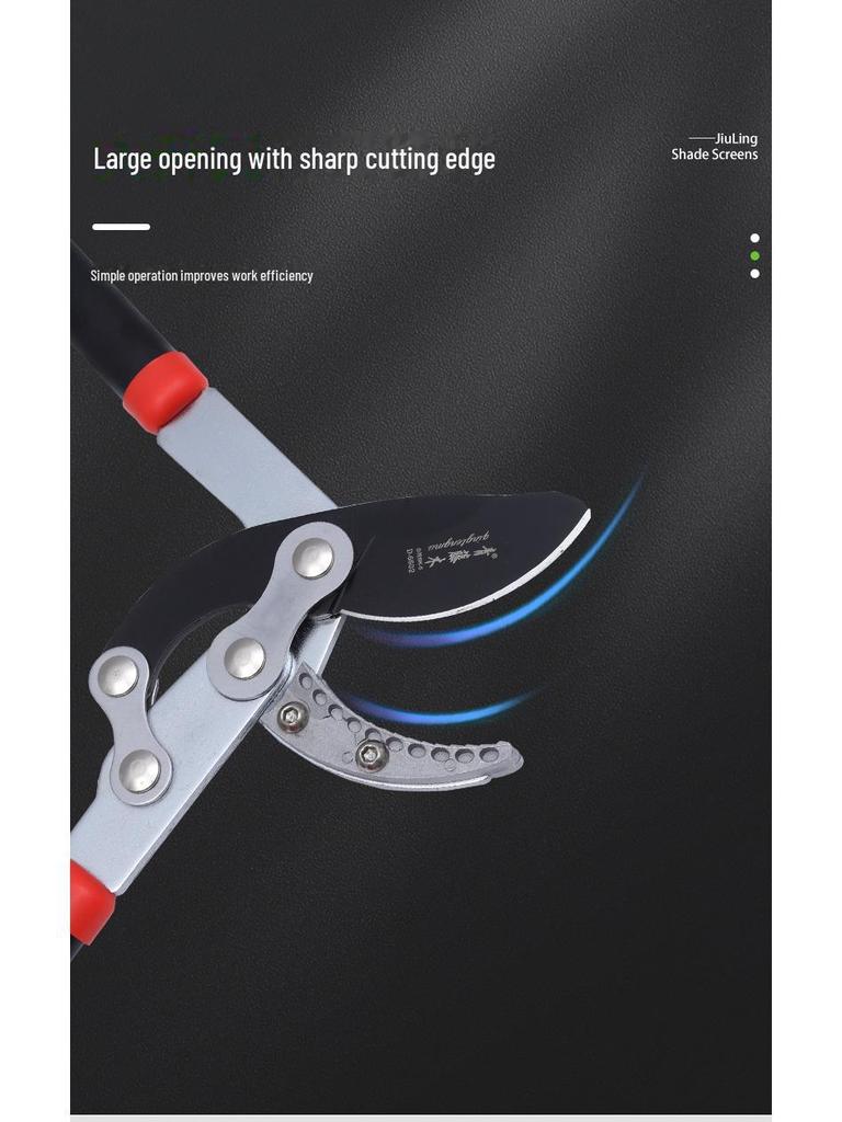 Green Ivy Wood Pruning Scissors for Fruit Trees and Thick Branches - Gardening Tools