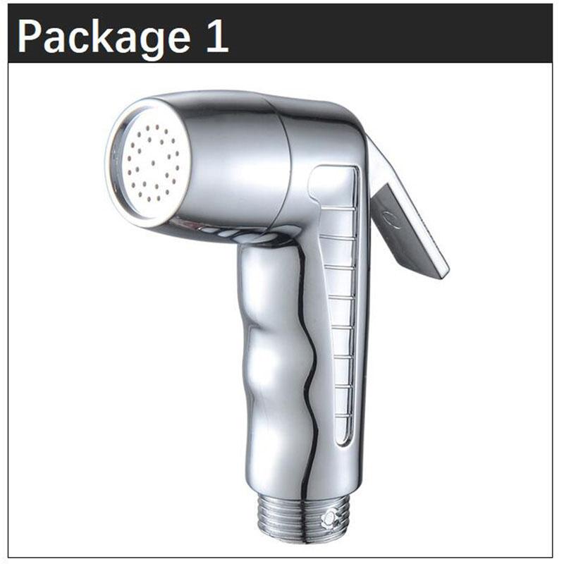 Handheld Silver Toilet Bidet Faucet Sprayer ABS Shower Head Wc Bathroom Accessories Water Spray Set Self Cleaning