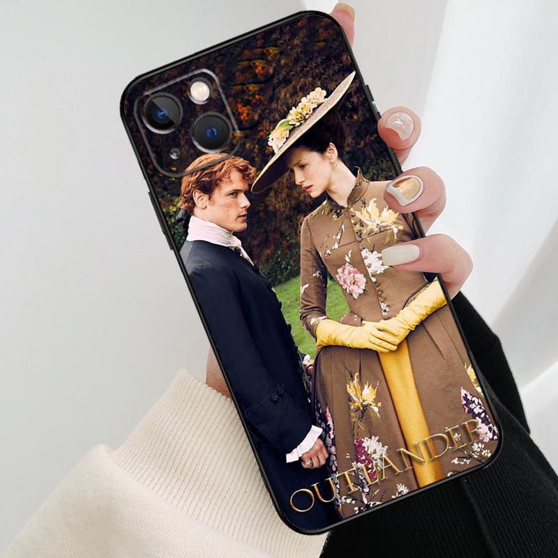 Чехол для телефона Outlander Джейми и Клэр Для iPhone 17 Pro Max 16 15 14 11 12 13 Pro Max mini 15 16 Plus 16e 17 Air Cover