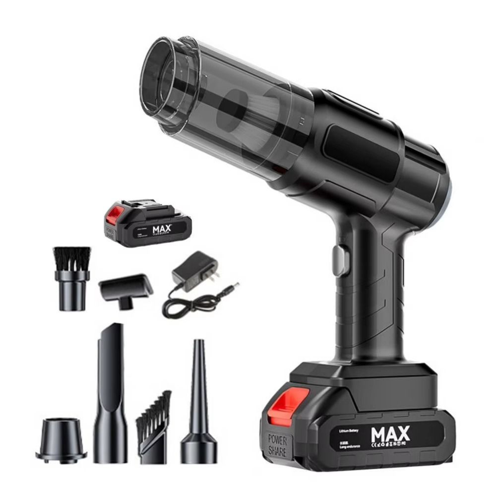 4 in1 Wireless Dust Blower Strong Suction Air Dust Collector Mini Car Vacuum Cleaner Computer