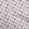 Ткань Cotton Flex Light Pink, ткань с изображением птиц и петуха для шитья, напечатанная ткань для рукоделия, ярд, 40 дюймов