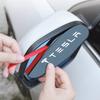 2 шт. Боковые зеркала заднего вида автомобиля Дождевая накладка Солнцезащитный козырек Защита-бровь Для Tesla Model 3 S X Y Style Roadster Invader Coil Mod WYE K80