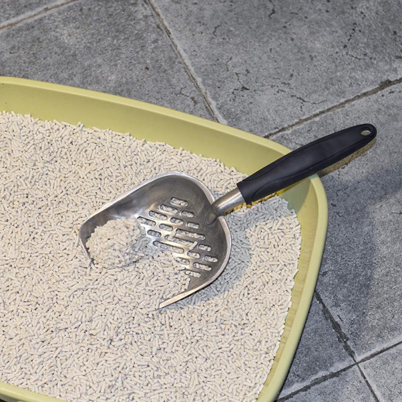 Длинная ручка совок для кошачьего туалета большой металлический совок для кошачьего туалета с глубокой лопатой инструмент для уборки домашних животных