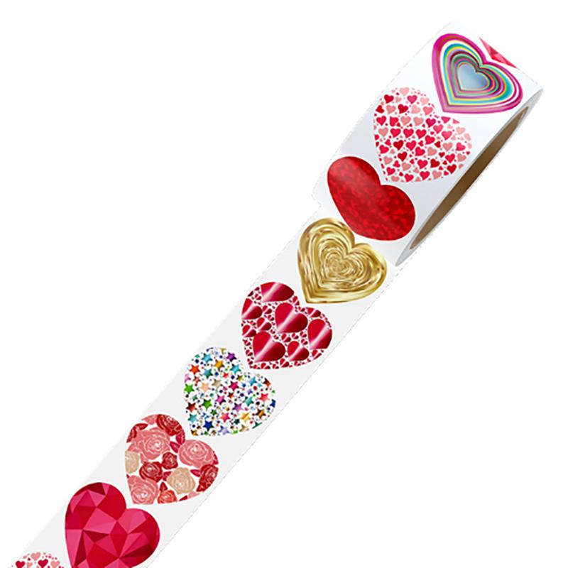 500 шт. цветная наклейка в форме сердца ко Дню святого Валентина, упаковка для подарков на день рождения, наклейка для приглашения на вечеринку, декоративная наклейка, этикетка для выпечки