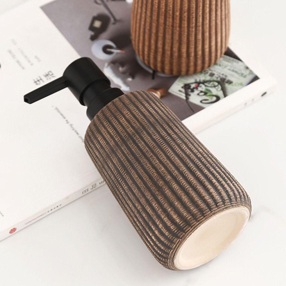 Vintage Hand Wash Dispenser Refillable Foam Pump Bottle Modern Ceramic Soap Dispenser Kitchen