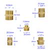 Латунный 1“ 3/4“ На 1/2“ На 1/4“ Мужской Резьбовой Соединитель Угольник Ремонт Медные Фитинги Редукционный Соединитель Ремонт Шланга 1шт