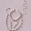 Fashion Bridal Jewelry Set With Waterdrop Crystal Necklaces And Earrings For Women