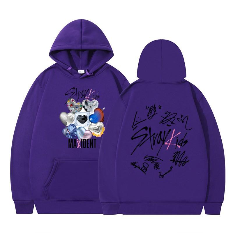 Stray Kids Tour Merch Hoodie Unisex Oversized Cotton Blend Sweatshirt Teens Fall Winter Streetwear