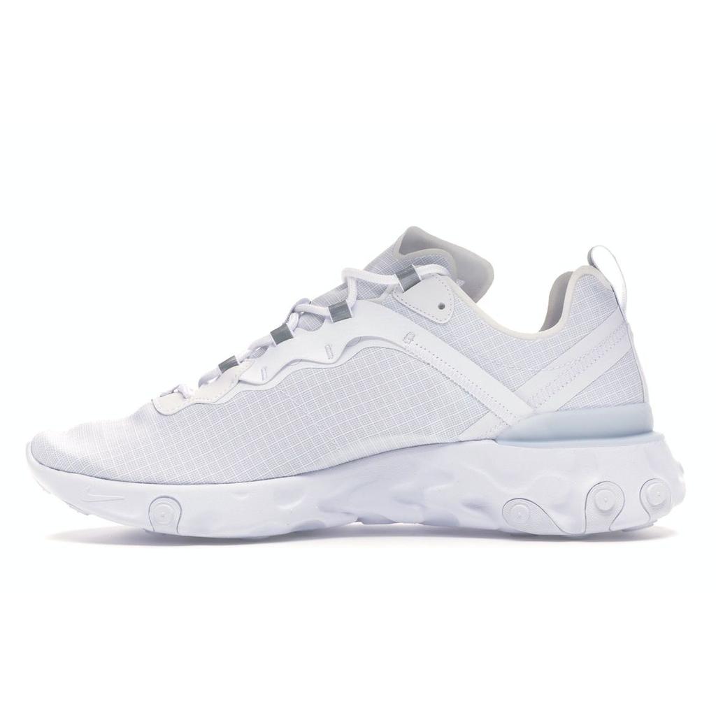 Nike React Element 55 Pure Platinum Мужские кроссовки белые BQ6167-101