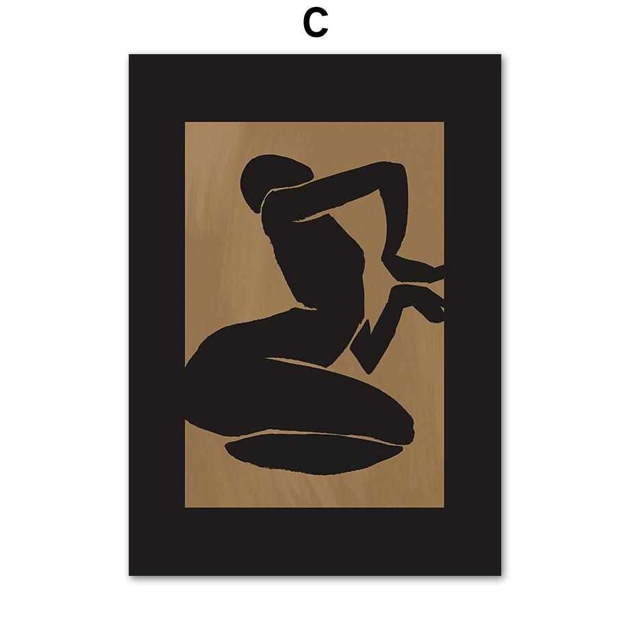 Абстрактные линии девушка геометрическая птица Пикассо Матисс настенная живопись холст картины постеры и принты настенные панно для декора гостиной