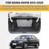 Индивидуальный коврик в багажник для SKODA Rapid 2013 2014 2015 2016 2017 2018-2020 Аксессуары для интерьера Грязезащитный Прочный Кожаный Ковер