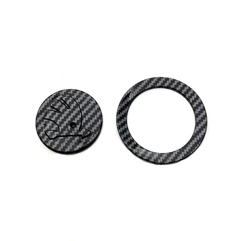 Для SKODA 1 шт. 46 мм Наклейки на эмблему рулевого колеса для интерьера автомобиля Kodiaq Yeti Rapid Spaceback Fabia 1 2 Karoq Octavia A5 RS Superb