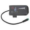 Electric Bike Power Display Meter Waterproof 5 Pin Interface ABS Housing LED Display Panel for