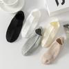 Women's Summer Thin Cotton Anti Bacterial Odor Breathable Shallow Mouth Invisible Non Slip Heel Socks